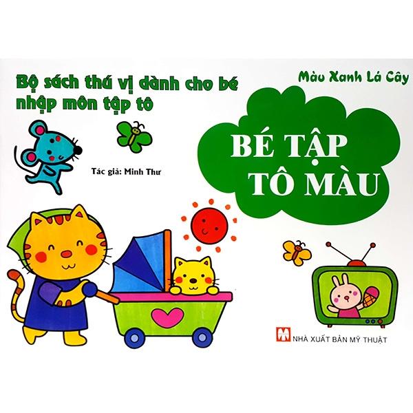 Màu Xanh Lá Cây- Bé tập tô màu