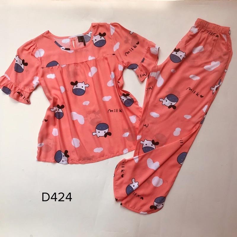 Đồ Bộ Tole Lanh Quần Dài Tay Lở