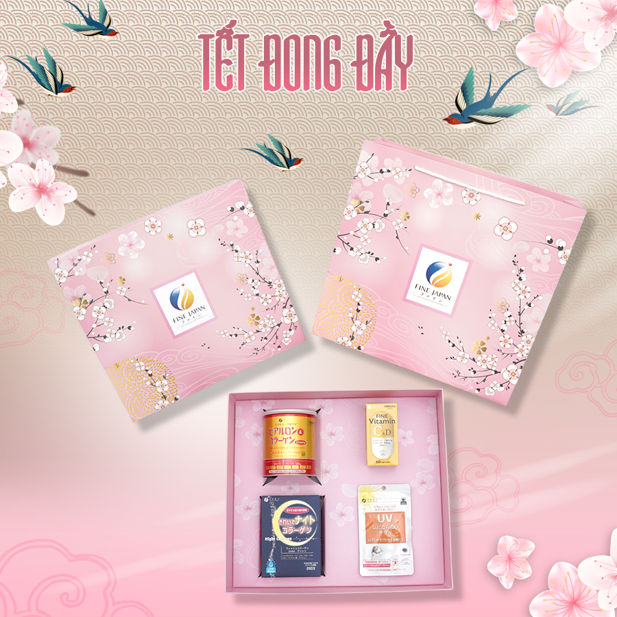 SAKURA TẾT ĐONG ĐẦY Fine Japan tặng người phụ nữ bạn yêu