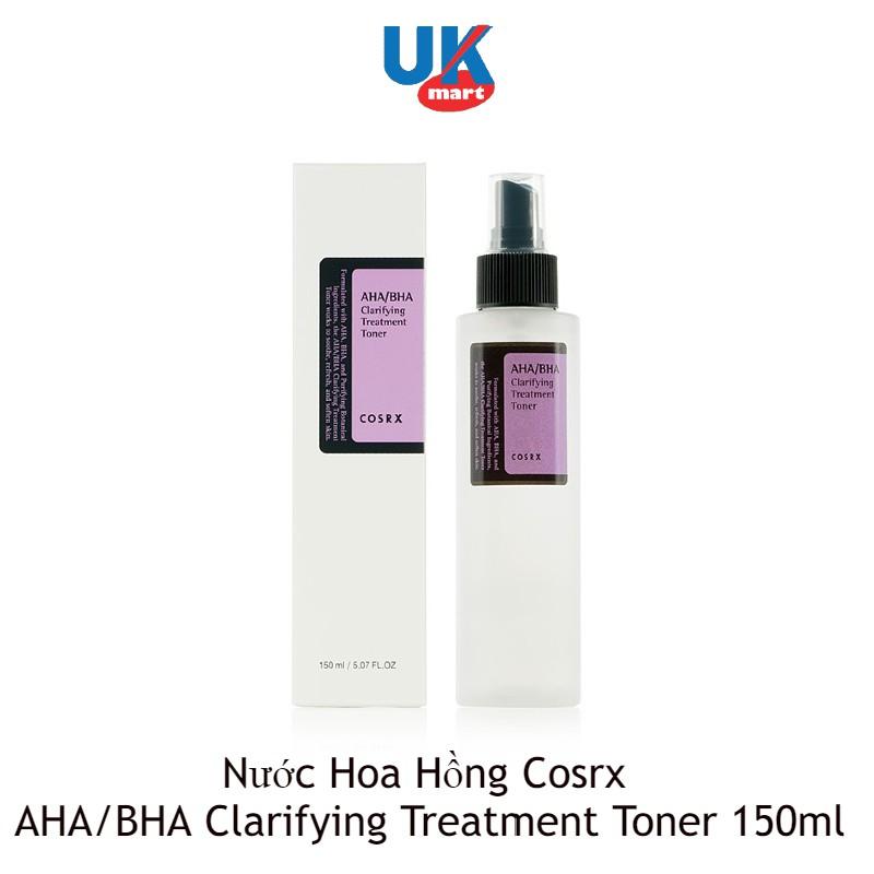 HSD 2023 Nước Hoa Hồng Cosrx AHA/BHA Clarifying Treatment Toner Làm Sạch Da 150ml