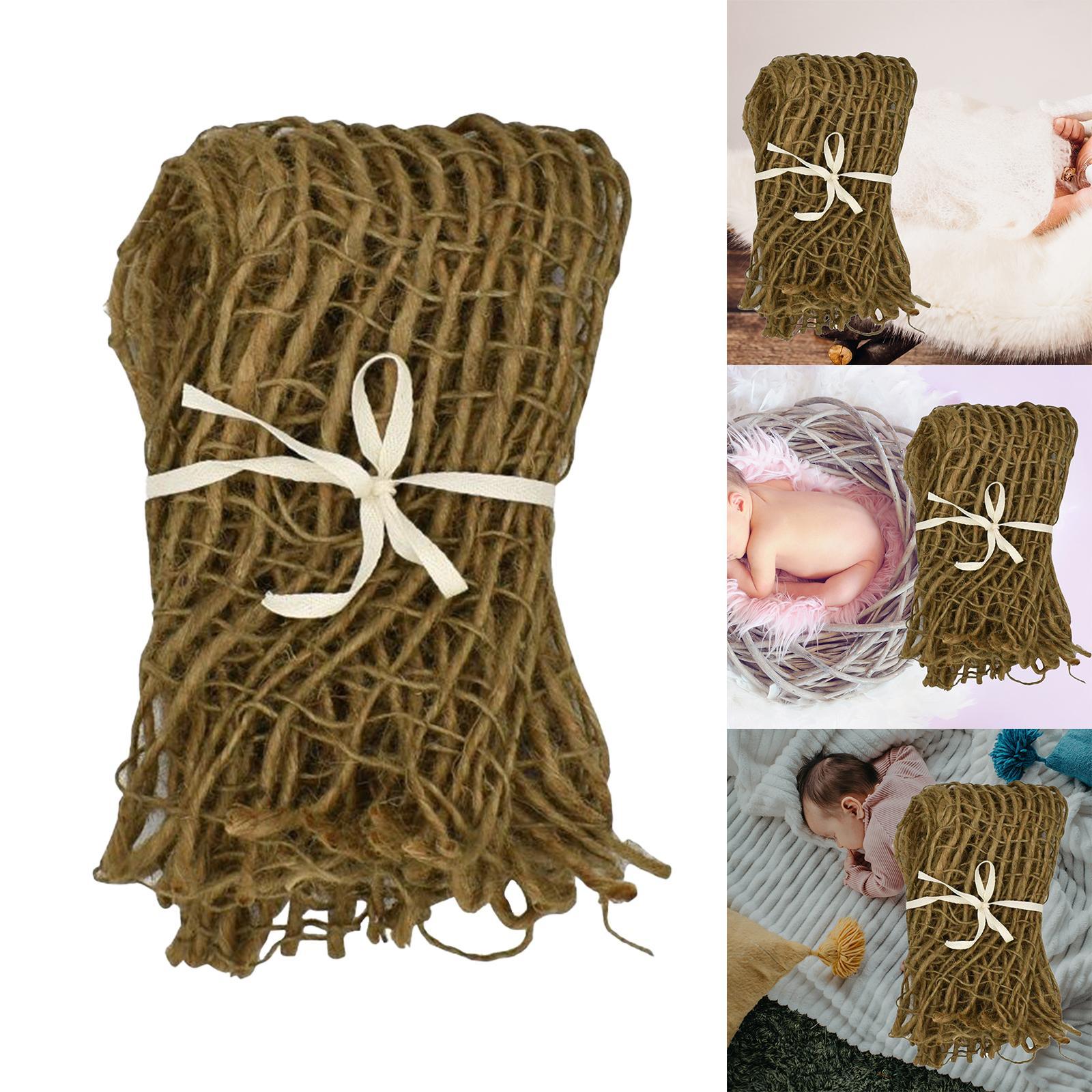 Linen Blanket Gift Photo for Newborn Photography Props  Coarse Mesh S