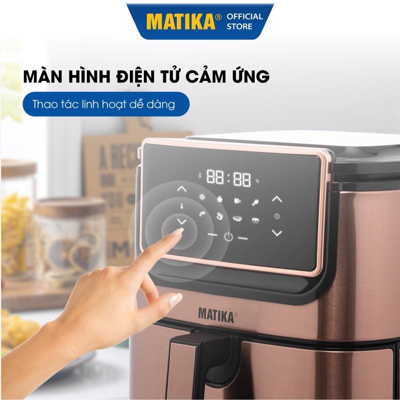 Nồi Chiên Không Dầu Điện Tử MATIKA 9.8L 1800W MTK-9198, Hàng Chính Hãng