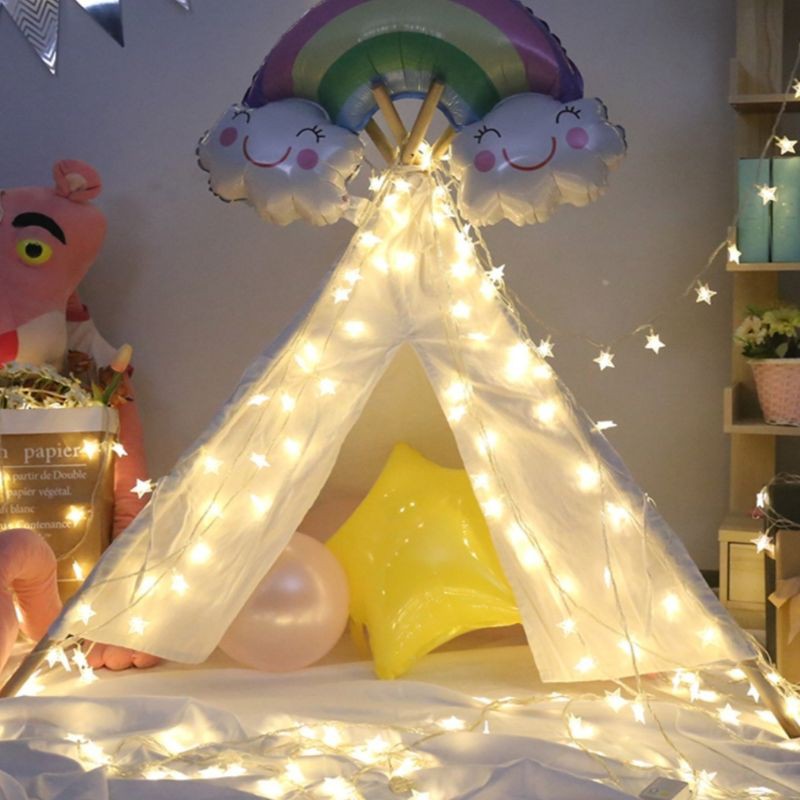 Đèn Led Trang Trí Vintage hình ngôi sao 3met, dùng điện
