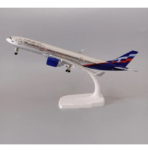 Mô hình máy bay tĩnh A320 Aeroflot 18cm có bánh xe