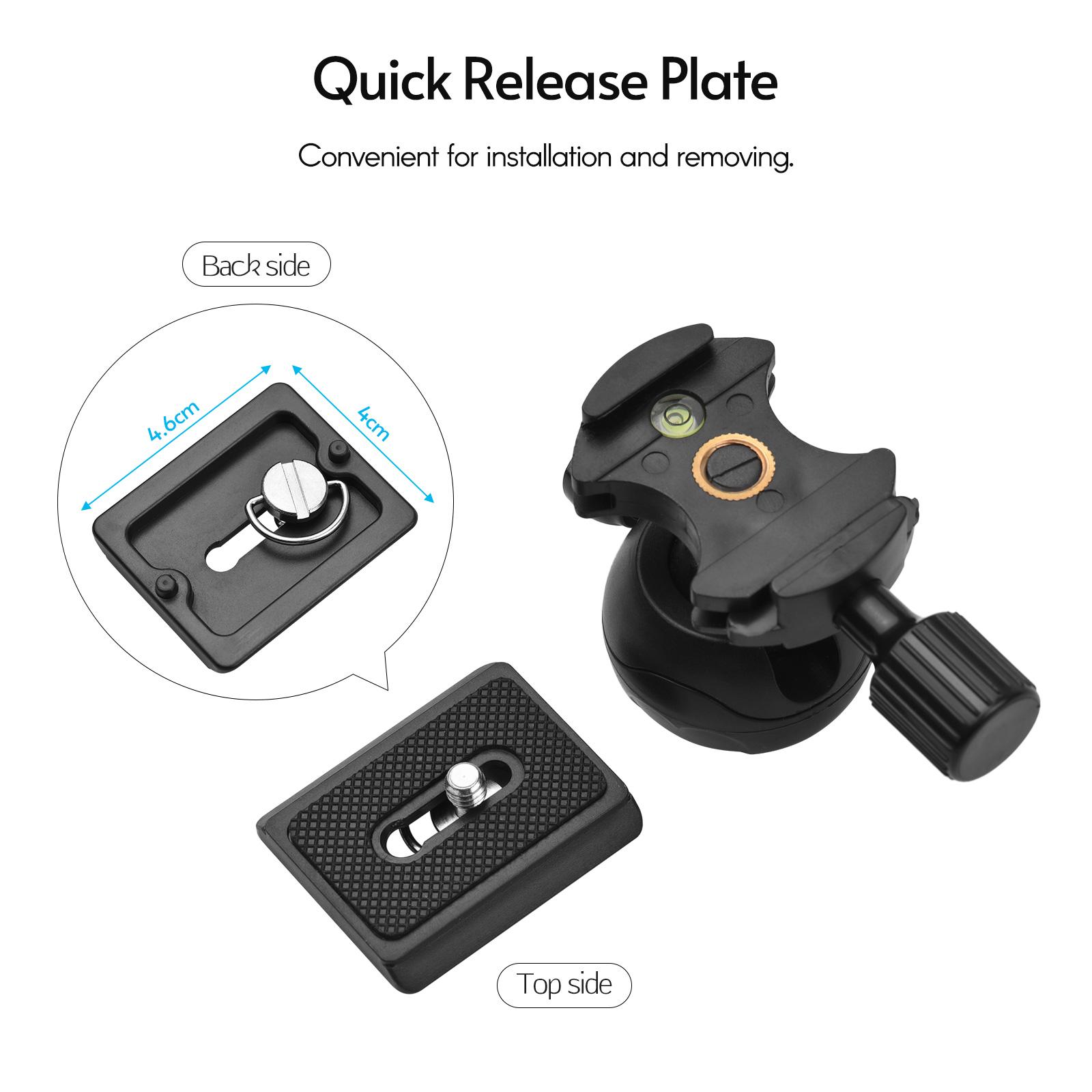 Portable Mini Desktop Tripod with 2 Levels of Adjustable Height Max. Load Bearing 1.2KG 1/4 Inch Screw