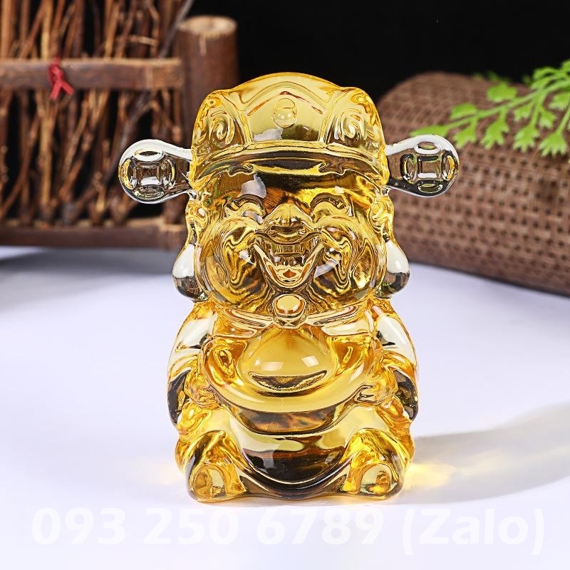 Con cóc (thiềm thừ) 6.5cm bằng pha lê, phong thủy thu hút tài lộc & may mắn