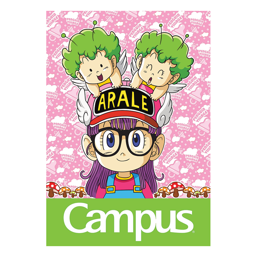 Lốc 10 Cuốn Vở 4 Ô Ly (2,5X2,5Mm) Campus Arale&amp;amp;Gacchan NB-BARG80 - ĐL 100 (80 Trang) - Giao Mẫu Ngẫu Nhiên