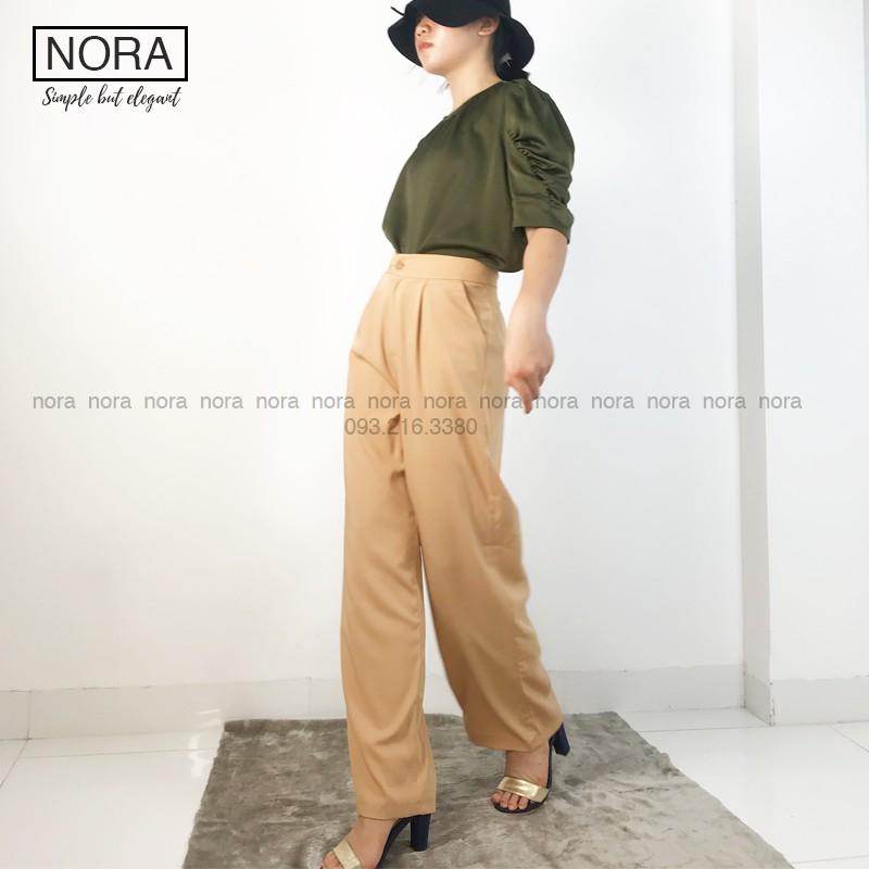 Quần Ống Rộng Culottes Xuông Dài 100cm, Quần Vải Suông Rũ Siêu Mềm Cao Cấp | NQ02 | Màu Be