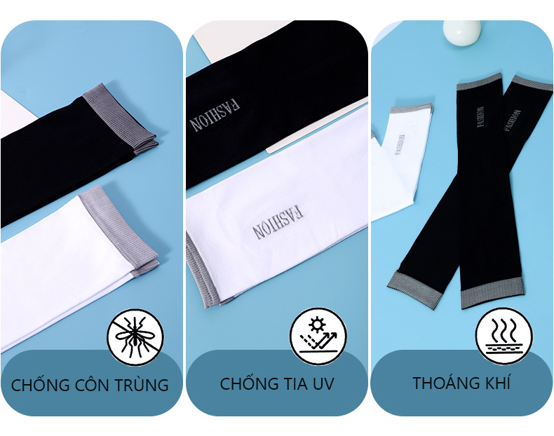 Bao tay chống nắng , găng tay chống nắng , ống tay xỏ ngón chống UV 43x10cm