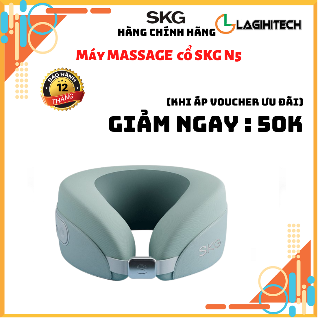 (Giá Hủy Diệt) Máy massage cổ SKG N5 - Hàng chính hãng