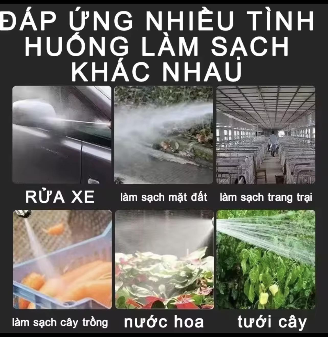 Máy Rửa Xe BSA 1800w Cao Cấp 100% Lõi Đồng