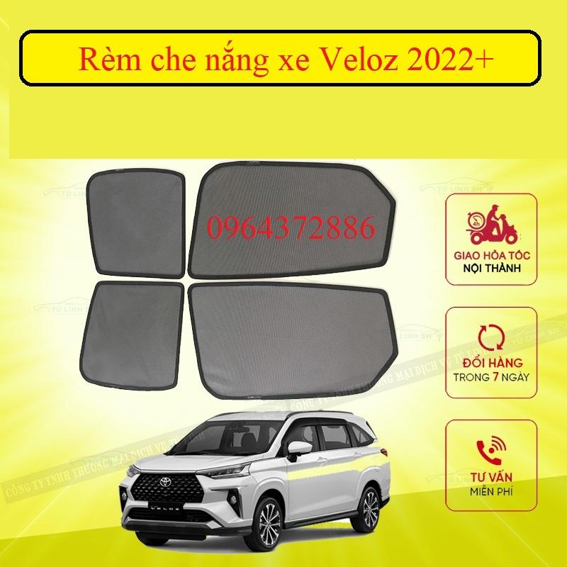Rèm che nắng nam châm xe Toyota Veloz 2022+, bộ 4 tấm cho 4 cửa, hàng cao cấp nhất, vừa khít kính