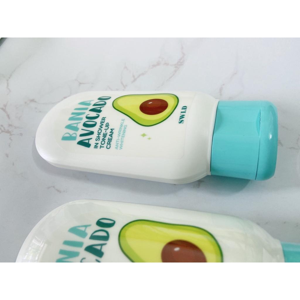 Kem nâng tone trắng da body SWLD Bania Avocado In Shower Tone-Up Cream 100ml