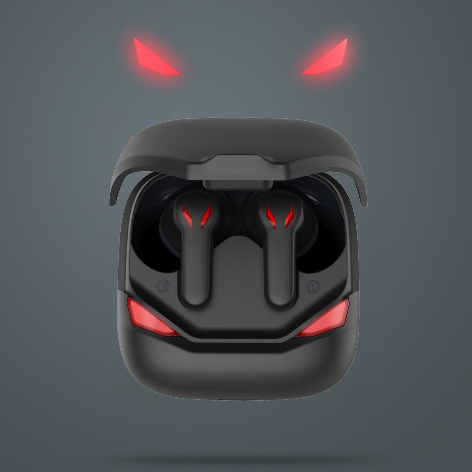 Bluetooth 5.0 Earbuds Waterproof Headset Built-in Microphone for Sports Black