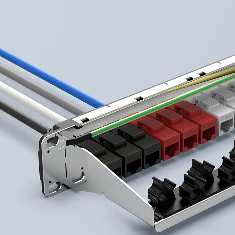 Đầu nối dây mạng CAT6 RJ45 AMPCOM/ Nhân Wallplate AMPCOM chuẩn CAT6 UTP RJ45 AMC60802 - Hàng Chính Hãng