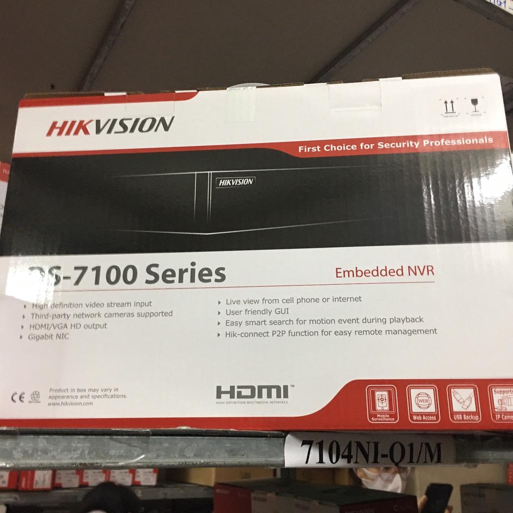 Đầu ghi hình IP 4 kênh-8 kênh-16 kênh Hikvision(vỏ sắt).chuẩn nén H.265+, độ phân giải 4Mp,cổng PoE chuẩn 802.3af/at - Hàng Chính Hãng