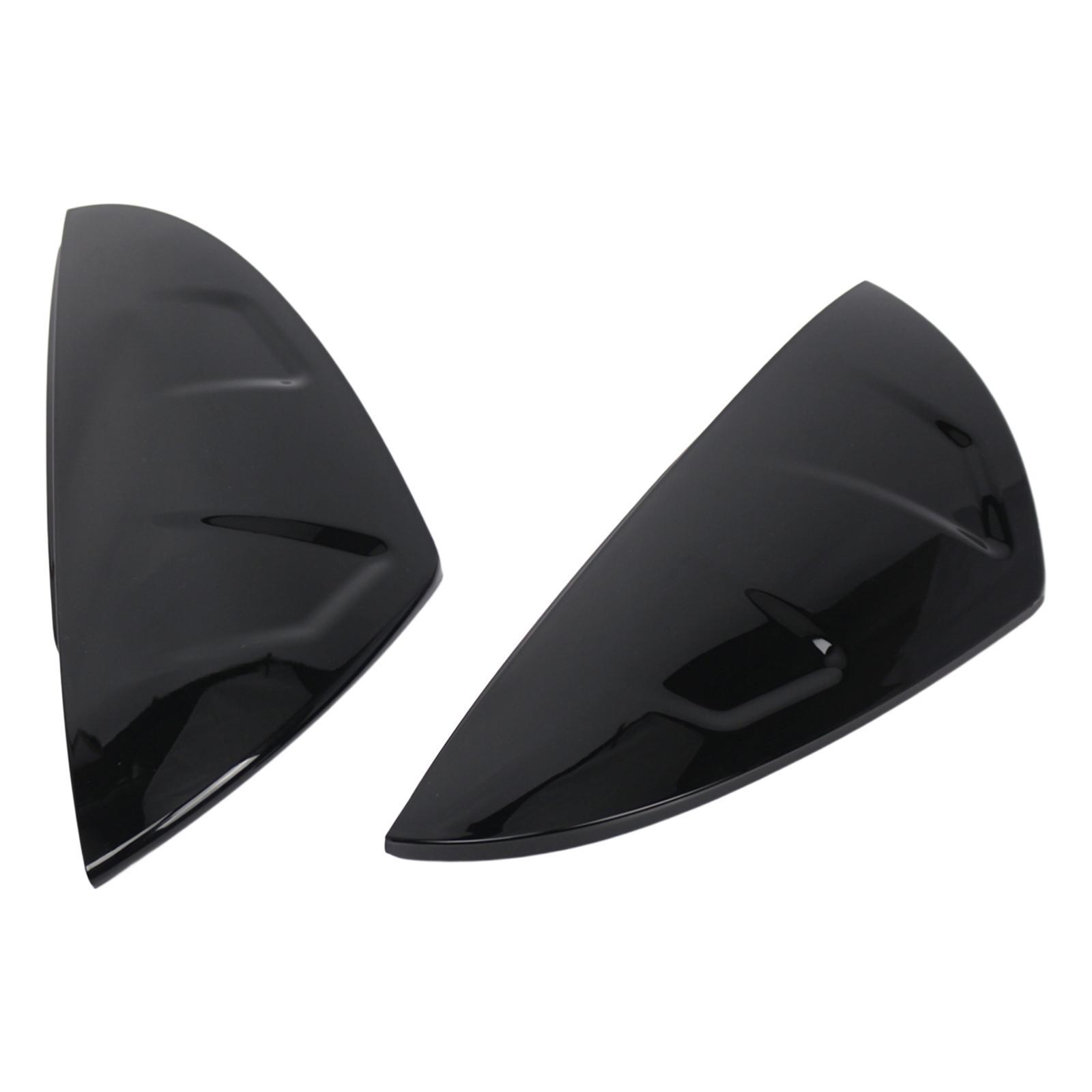 Rearview Mirror Caps Durable Gloss Black