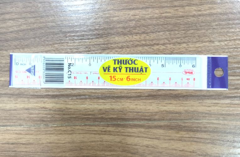 Thước nhựa Dẻo dài 15cm