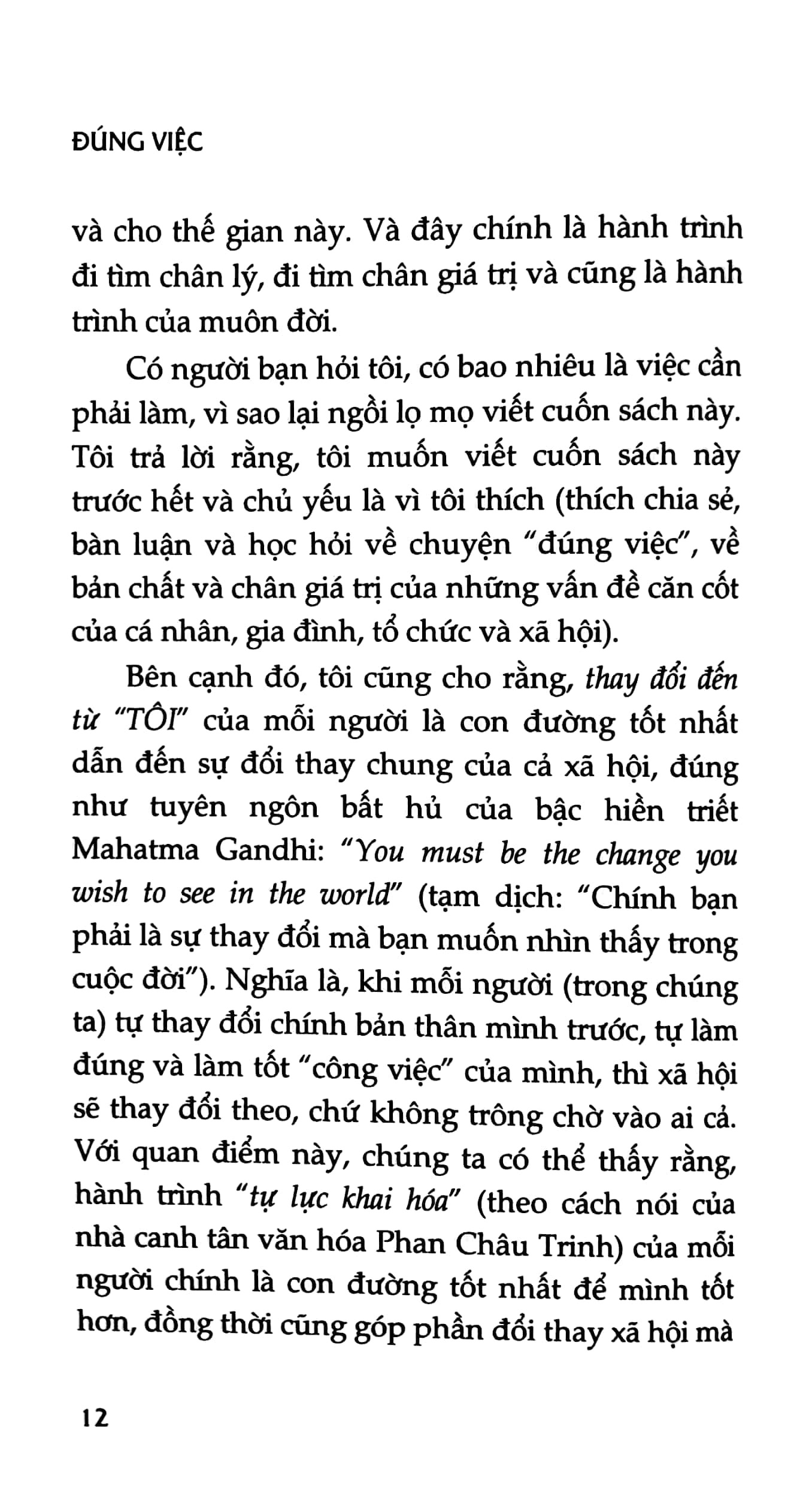 Đúng Việc - Một Góc Nhìn Về Câu Chuyện Khai Minh - Bìa Cứng (Tái Bản 2023)