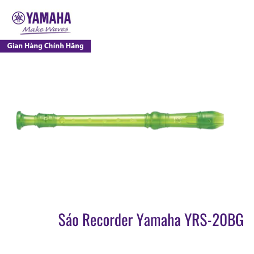 Sáo dọc Recorder Soprano Rainbow YAMAHA YRS-20BG kèm túi đựng - Tiêu chuẩn giáo dục quốc tế