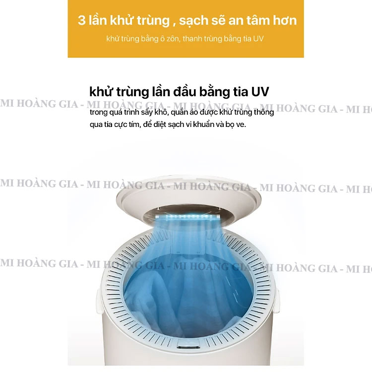 Máy sấy diệt khuẩn quần áo cho bé Xiaomi Lydsto HD-YWHL11 - Hàng nhập khẩu