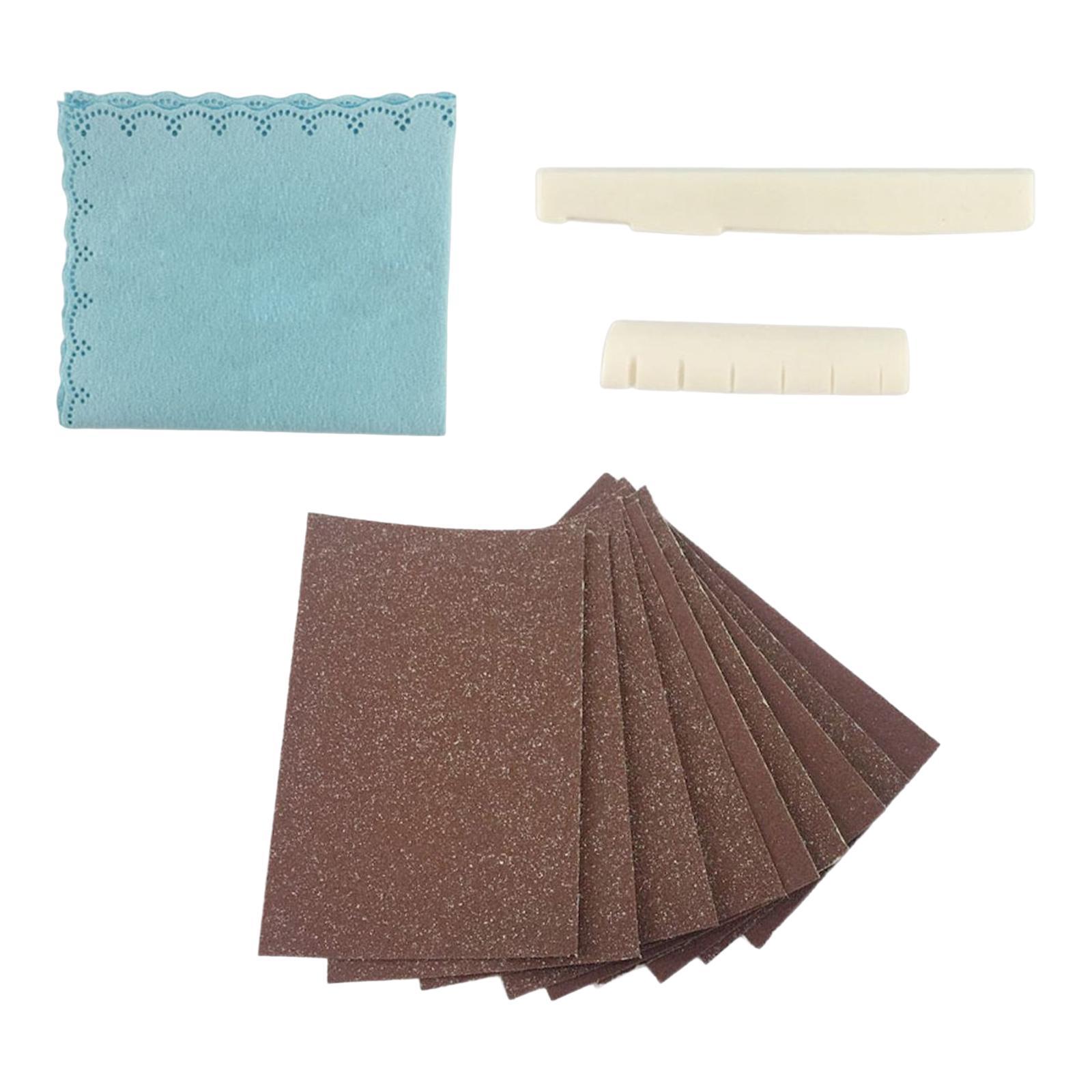 Acoustic Guitar Tools Guitar files Guitar Fingerboard Luthier Tool Set for Nut Sand Paper