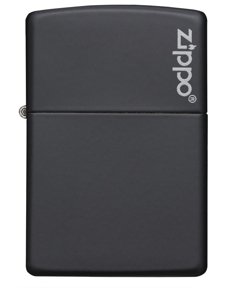 Bật lửa Zippo Black Matte with Zippo Logo 218ZL