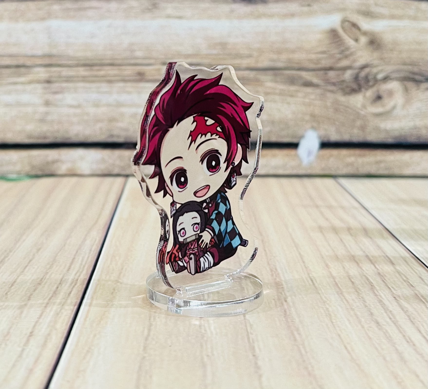 Bộ 9 mô hình Standee Kimetsu No Yaiba, tượng để bàn hình chibi