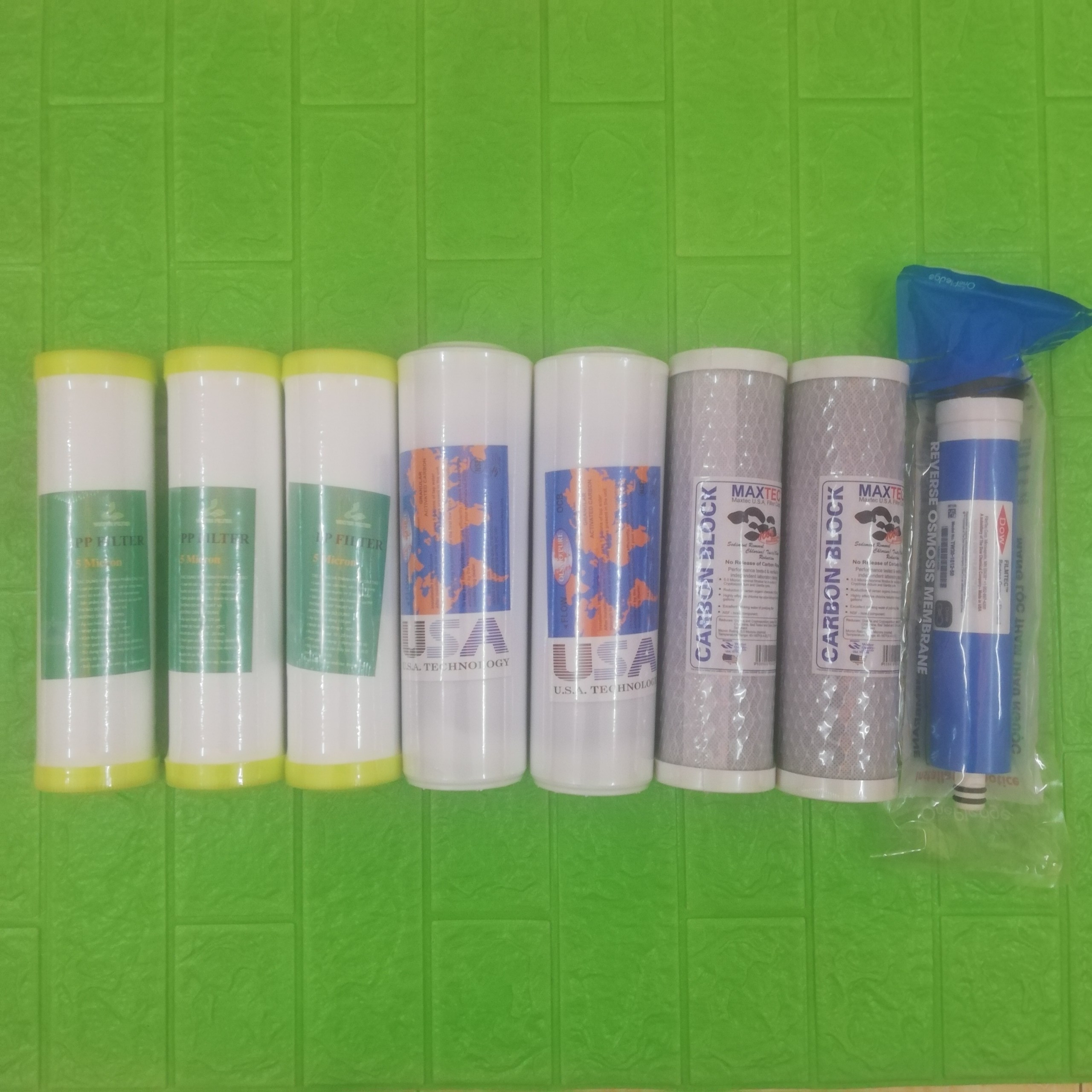 Combo lõi lọc nước RO thay cho máy lọc nước 1 năm có màng lọc ro - Chính Hãng