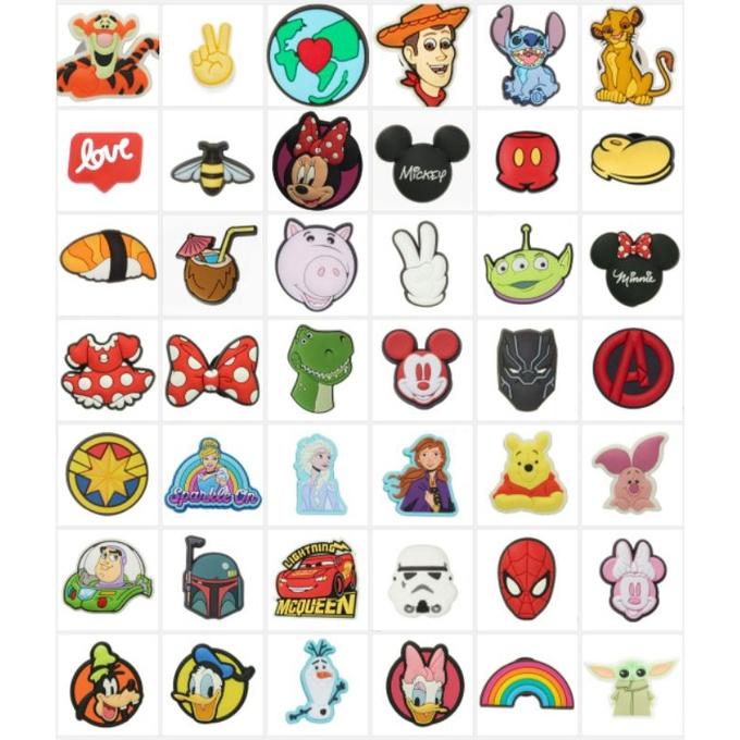 stickers gắn dép cá sấu