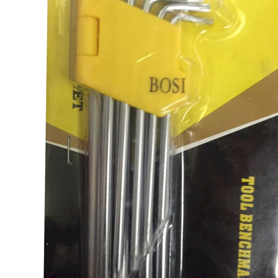 Bộ lục giác 9PCS bi dài BOSI 23-027