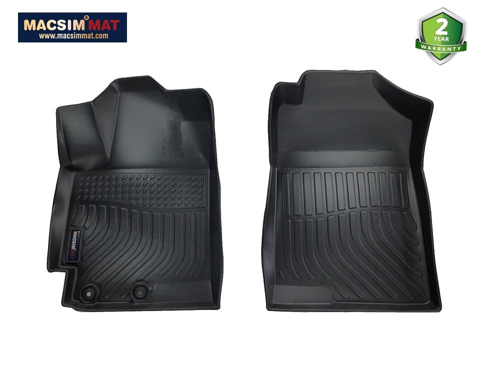 Thảm lót sàn xe ô tô Hyundai Accent 2017- nay Nhãn hiệu Macsim chất liệu nhựa TPV cao cấp màu