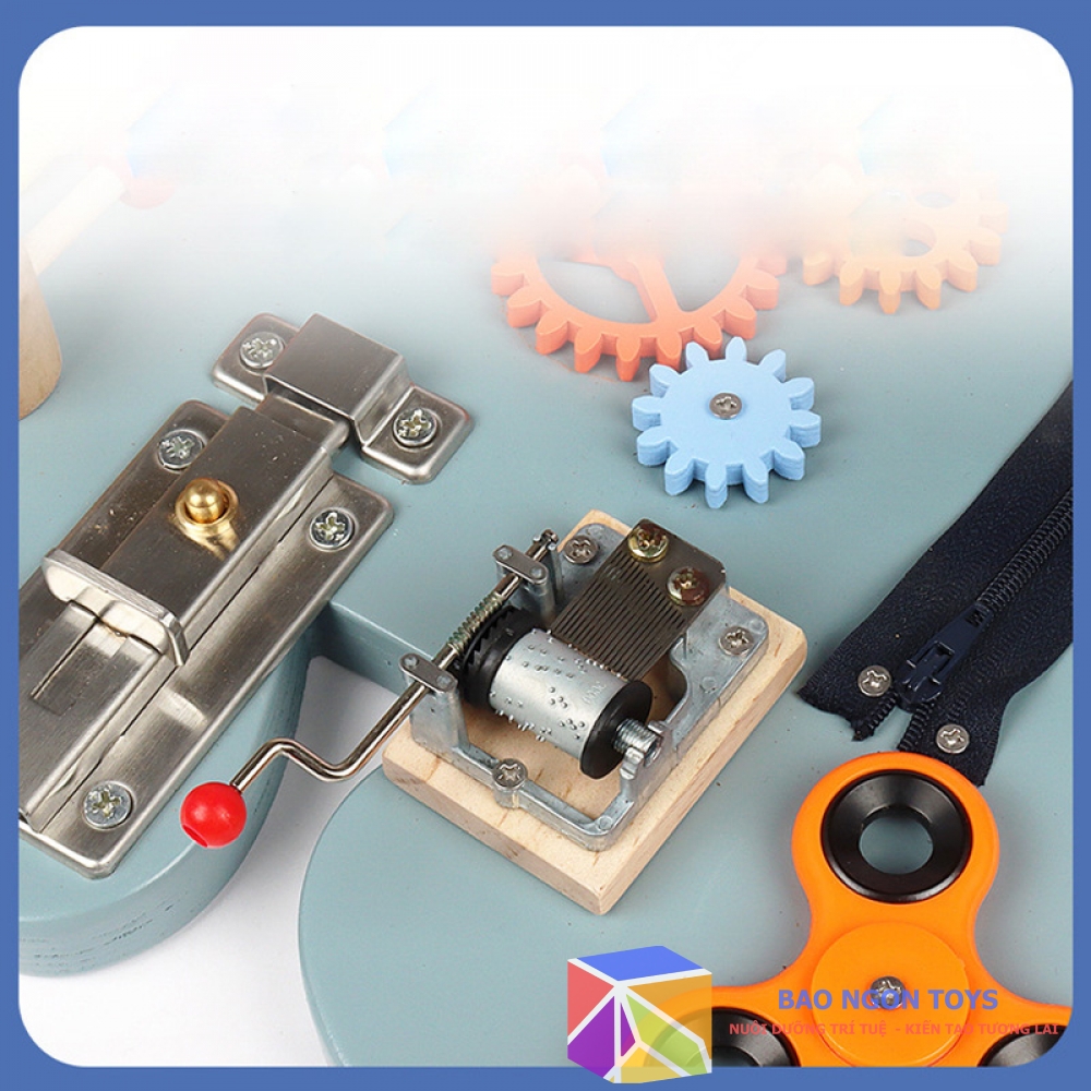 BẢNG BẬN RỘN HÌNH GẤU RÈN LUYỆN ĐA KỸ NĂNG, BEAR BUSY BOARD GIÚP BÉ PHÁT TRIỂN VẬN ĐỘNG TINH - DG70A