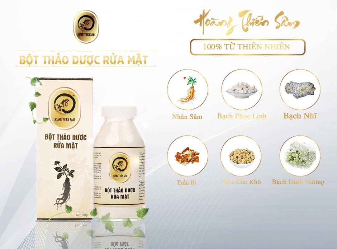 Bột Thảo Dược Rửa Mặt - Hoàng Thiên Sâm