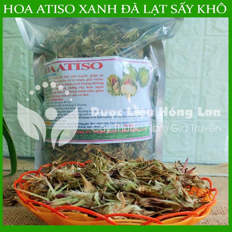 500g HOA ATISO xanh Đà Lạt sấy khô nguyên chất loại 1