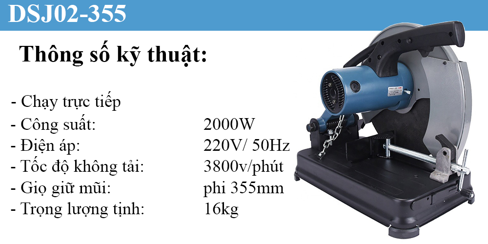 Máy cắt sắt DongCheng DJG02-355