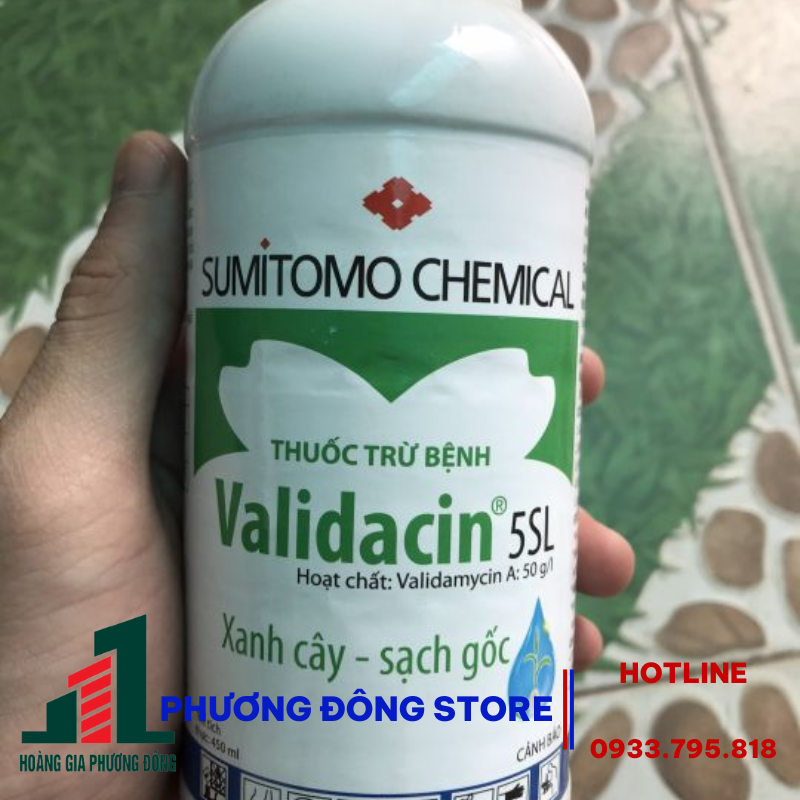 Thuốc trừ bệnh Validacin 5SL - chai 100ml, chai 450ml, 5 lít