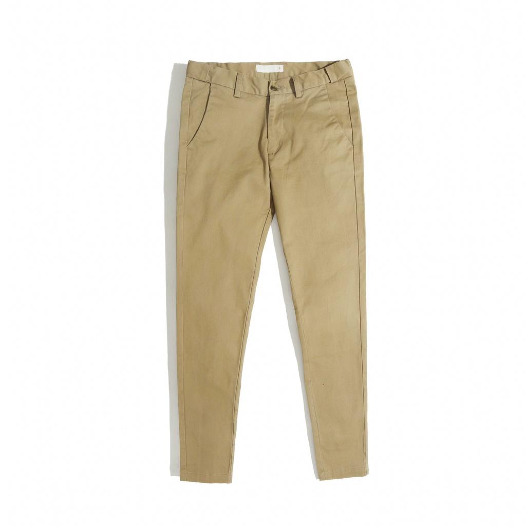 Quần Kaki Dài Nam Màu Be BY COTTON Beige Khaki Chinos