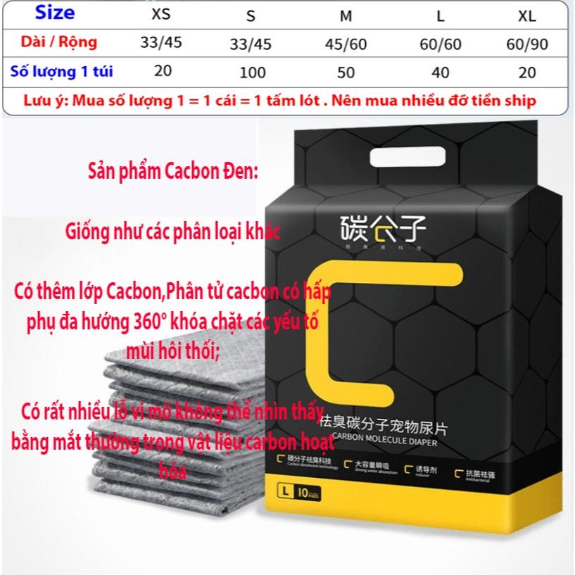 Tã lót chuồng Cacboon siêu thấm hút nước cho chó mèo. Giấy lót chuồng cho Thú Cưng