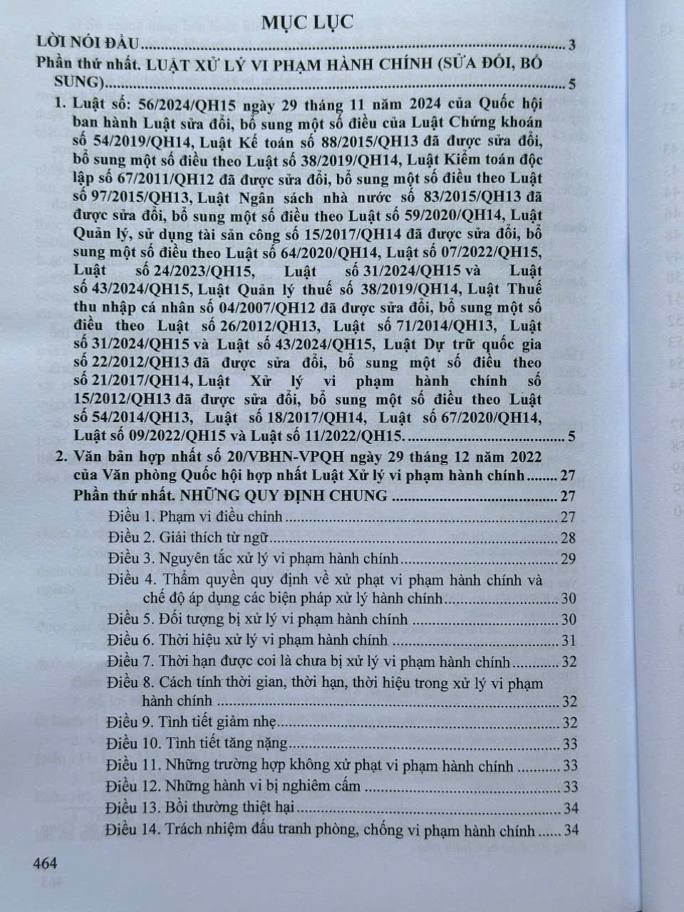 Sách Luật Xử Lý Vi Phạm Hành Chính sđ, bs 2024 – Hệ Thống Những Văn Bản Quy Định Chi Tiết Thi Hành (V2556T)