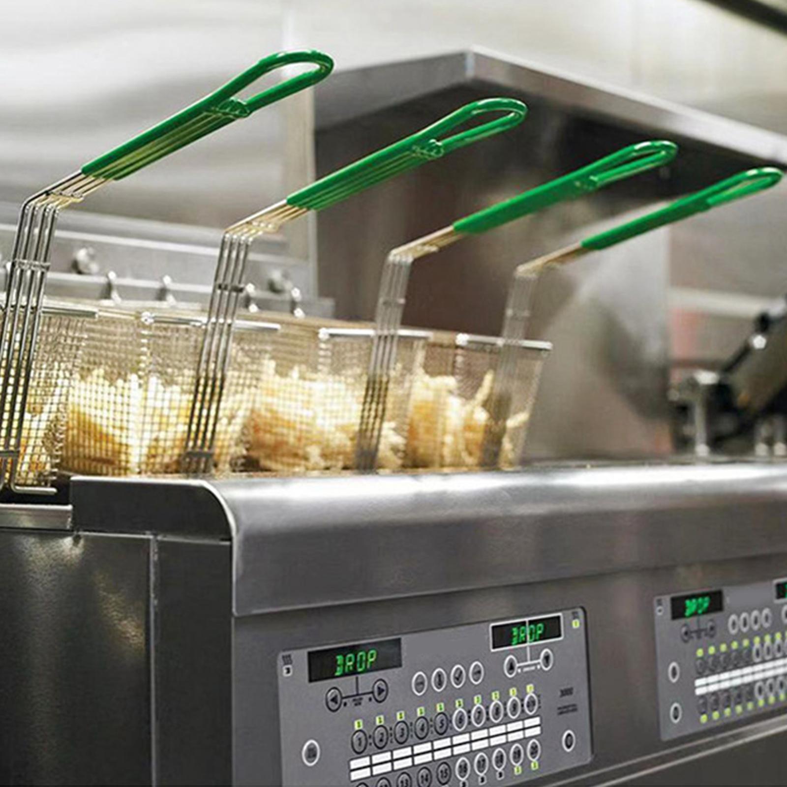 Stainless Steel Chips Deep Fry Baskets Colander for Cooking Kitchen Barbecue