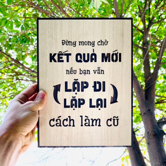 Tranh Poster Nổi Tiếng TBIG038: Đừng mong chờ kết quả mới nếu vẫn làm theo cách cũ