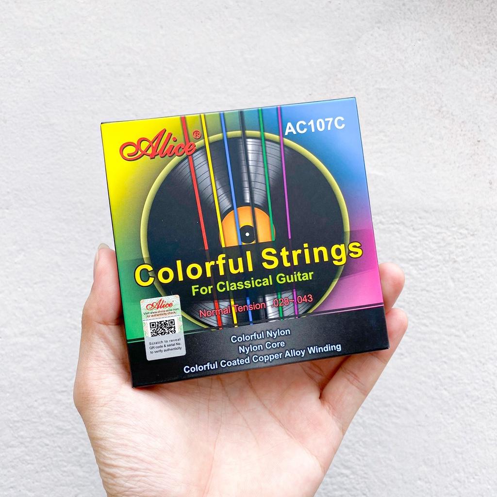 |5 MÀU| - Dây đàn Guitar Classic Alice A107C | 1 bộ - 6 dây |