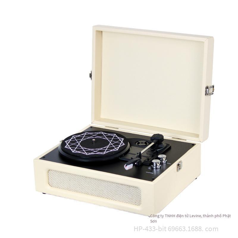 Quảng cáo đầy đủ tính năng Bluetooth máy ghi đĩa vinyl trang trí nội thất máy ghi âm máy ghi âm retro máy ghi âm vinyl