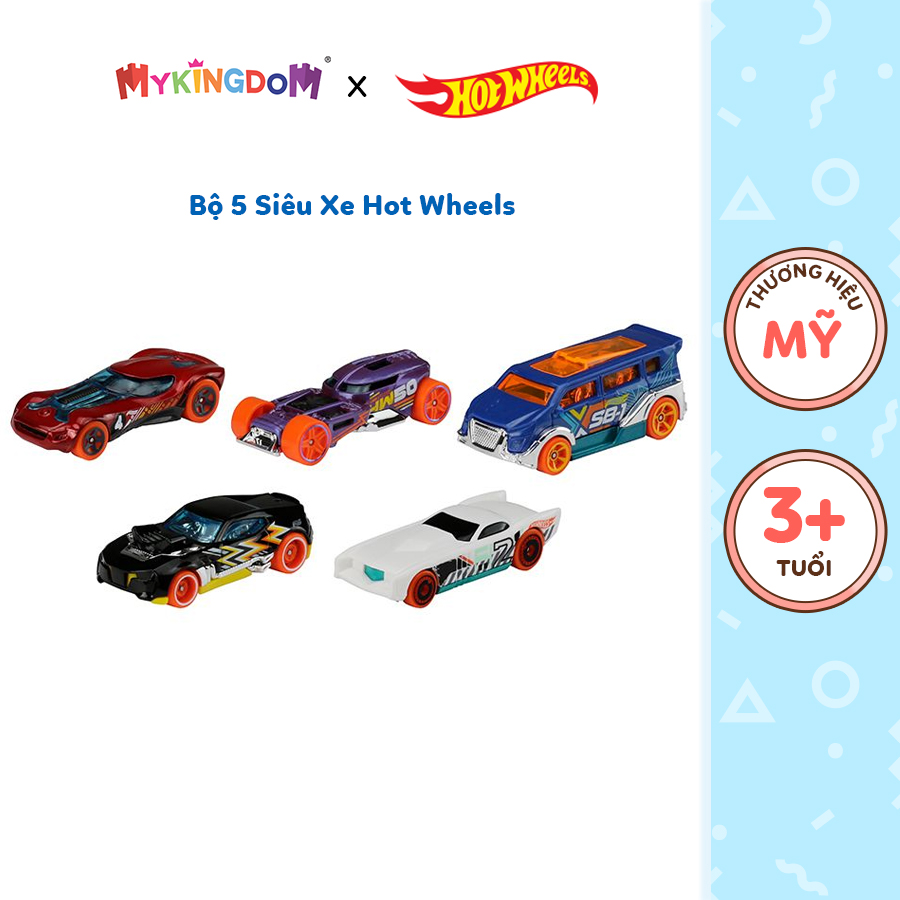 Bộ 5 siêu xe Hot Wheels 1806H - Giao hàng ngẫu nhiên