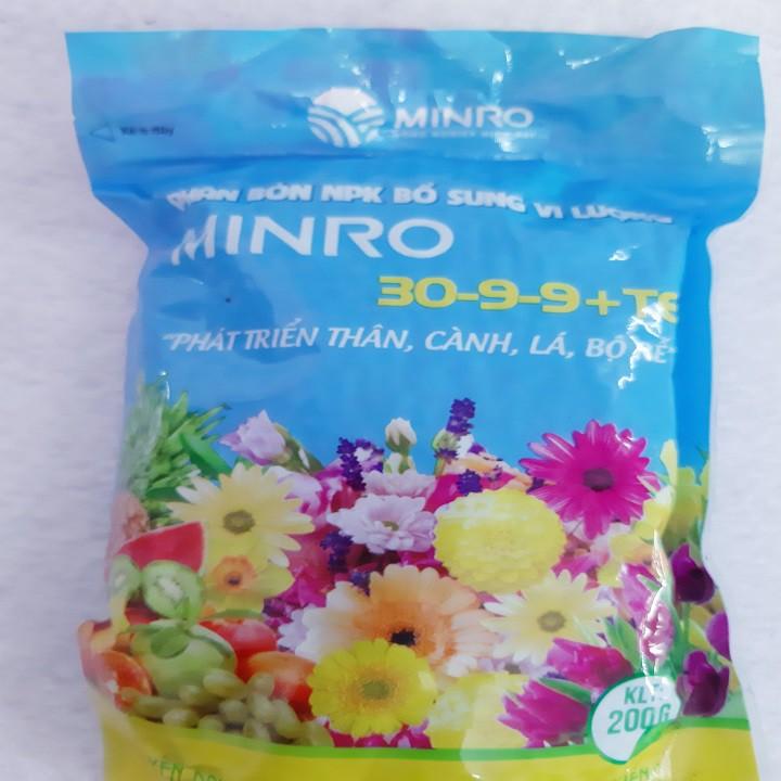 PHÂN BÓN VÔ CƠ KHOÁNG MINRO 30-9-9 - GÓI 200 GRAM