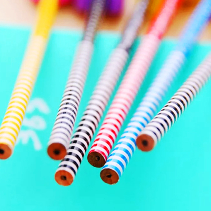 Bút chì gỗ, bút chì HB kèm tẩy hoạt hình nhiều màu sắc bắt mắt gói quà sẵn cực kỳ tiện lợi – H054