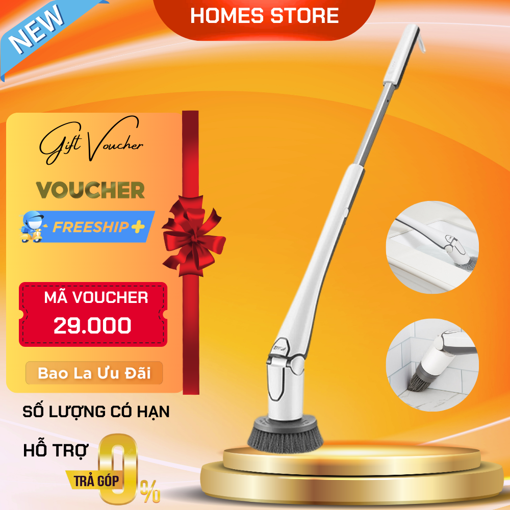 Chổi Cọ Nhà Vệ Sinh Nhà Tắm, Bồn Cầu Toilet Không Dây Đa Năng Xiaomi Cl99 - Hàng Chính Hãng