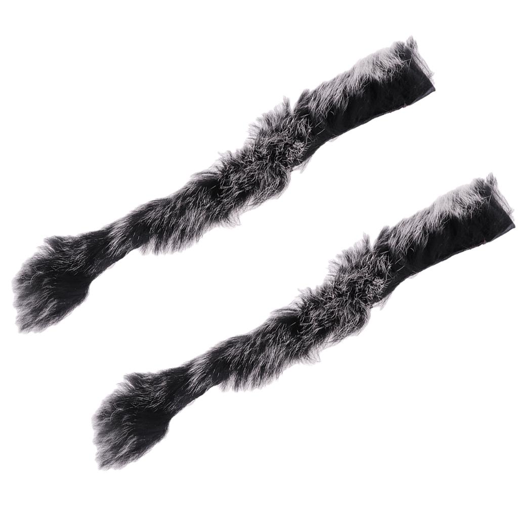 1 Pair Archery String Silencer Artificial Rabbit Hair Bowstring Damper Vibration Absorbing for Compound Bow Rescurve Bow Hunting