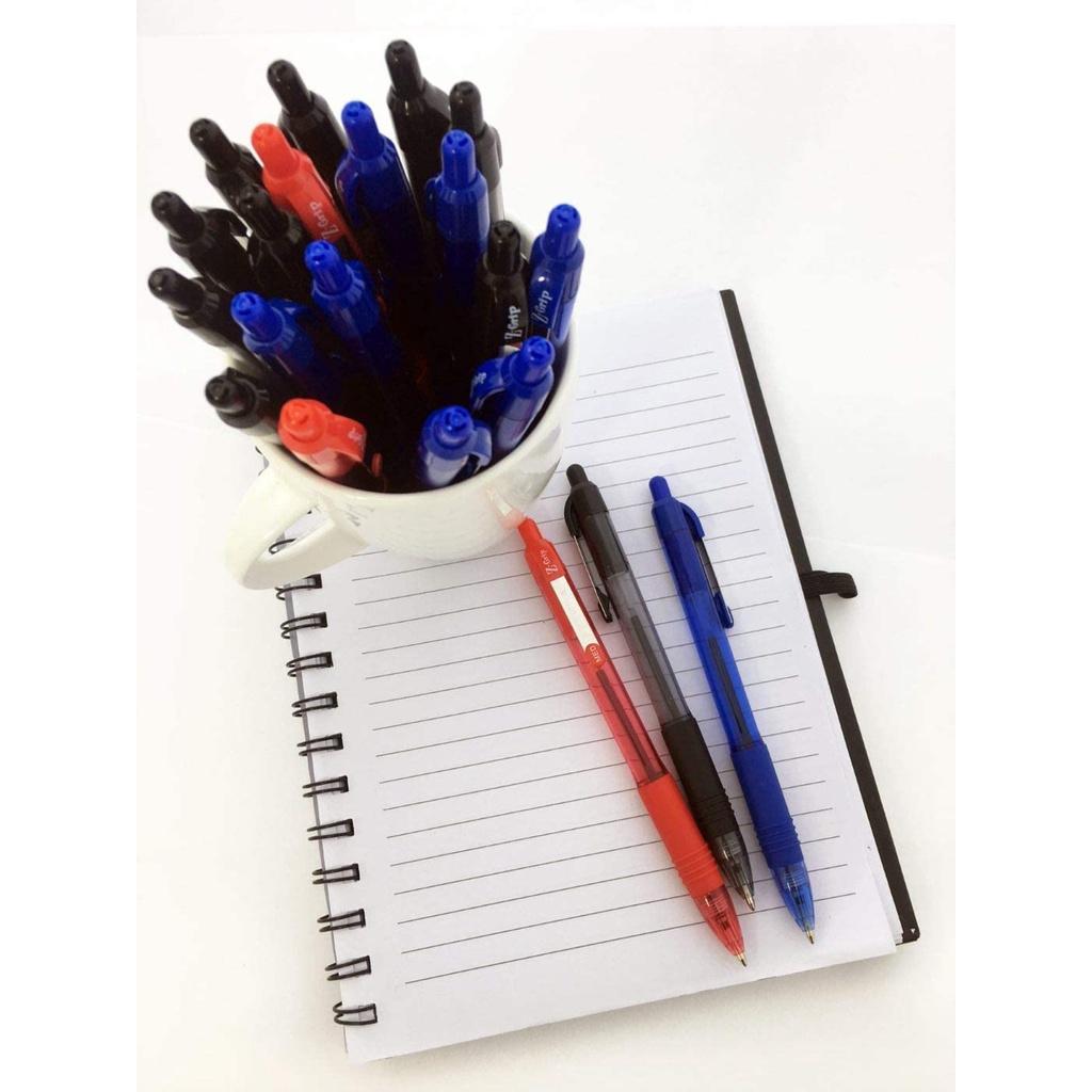 Bút bi siêu lướt Zebra Z-Grip Retractable Ballpoint Pen, Cỡ ngòi Medium Point 1.0mm, 1 cây viết màu xanh dương hoặc màu đen